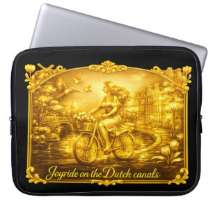 Capa Para Notebook OuroAmsterdã Abstrato Romântico Vintage StreetRide