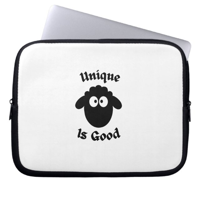 Capa Para Notebook Ovelha negra: Única é boa (Frente)