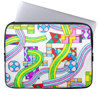 Capa Para Notebook Overlapped with Curves