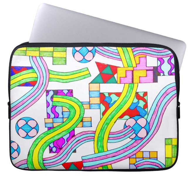 Capa Para Notebook Overlapped with Curves (Frente)