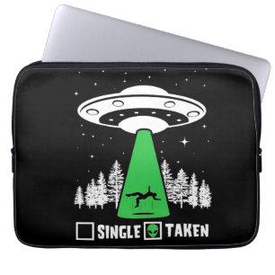 Capa Para Notebook OVNI, OVNI engraçado, disco voador, rapto de alien