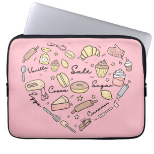 Capa Para Notebook Padaria Engraçada, padaria pastelaria