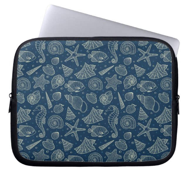 Capa Para Notebook Padrão 2 de Habitantes do Oceano (Frente)