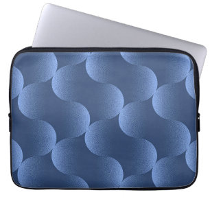 Capa Para Notebook Padrão Abstrato Azul Calmo Tecnologia Moderna