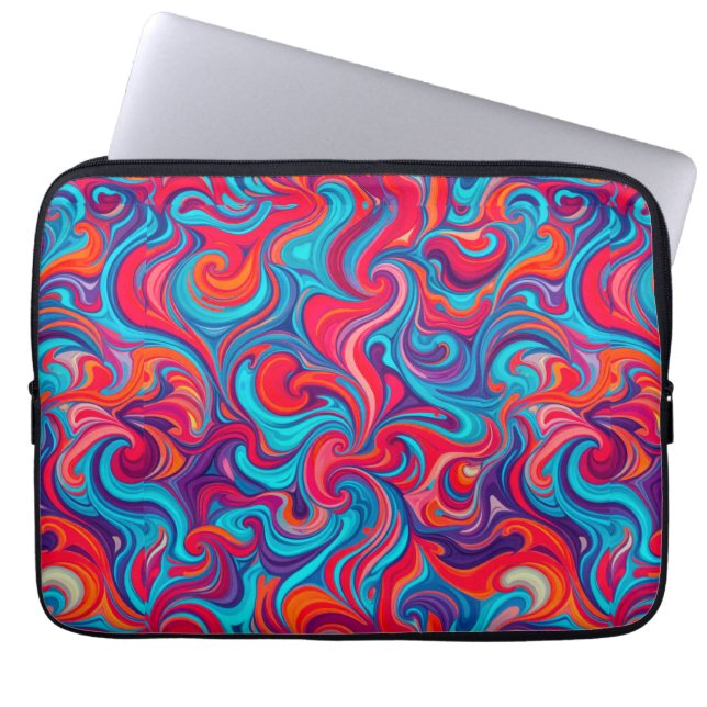 Capa Para Notebook Padrão Abstrato Colorido (Frente)