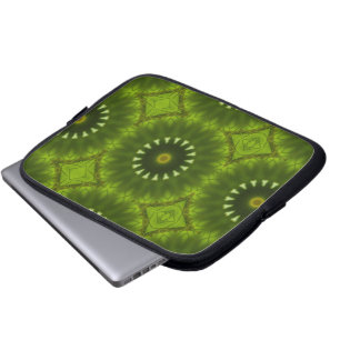 Capa Para Notebook Padrão Abstrato de Caleidoscópio Explosão Solar Ve