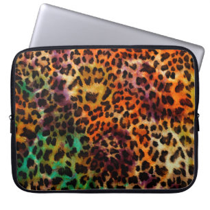 Capa Para Notebook padrão abstrato de textura do leopardo colorido