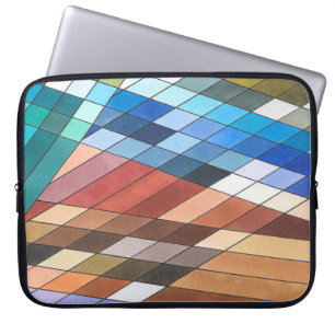 Capa Para Notebook Padrão Abstrato Geométrico Pintado à Mão