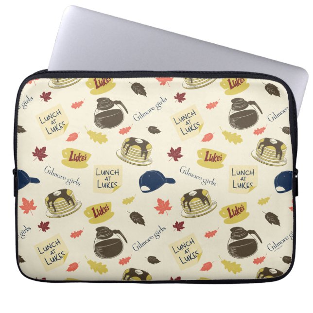 Capa Para Notebook Padrão Almoço no Luke's de Gilmore Girls (Frente)