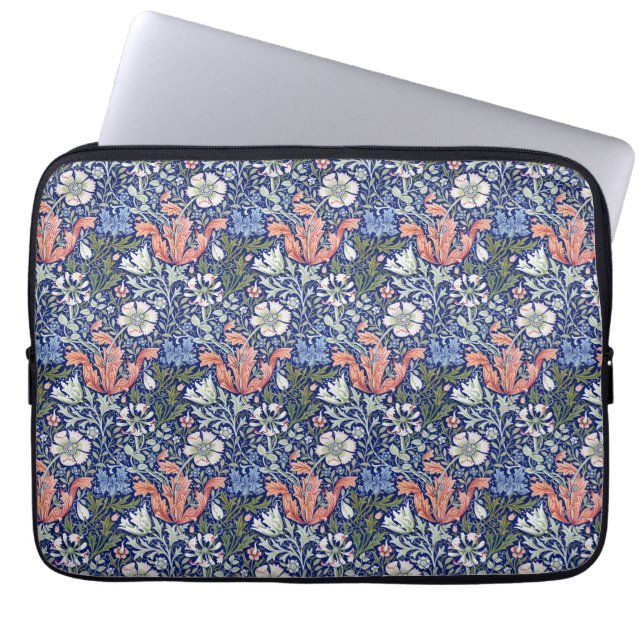 Capa Para Notebook Padrão Art Nouveau Floral de William Morris Compto (Frente)