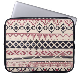 Capa Para Notebook Padrão asteca. Fundo tribal Vintage