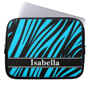Capa Para Notebook Padrão Blue Black Stripes