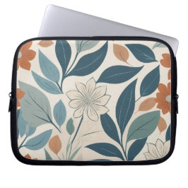 Capa Para Notebook Padrão Botânico Escandinavo