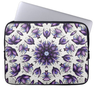 Capa Para Notebook Padrão caleidoscópico de Mandala Abstrato