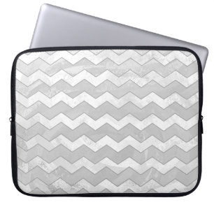 Capa Para Notebook Padrão Chevron da Cinza Rainy Sky