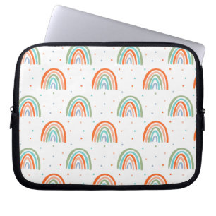 Capa Para Notebook Padrão Colorido da Bolinhas Arco-Íris