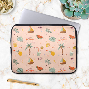 Capa Para Notebook Padrão Colorido de Verão Adorável para Crianças