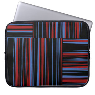 Capa Para Notebook Padrão com bandas coloridas horizontais e verticai