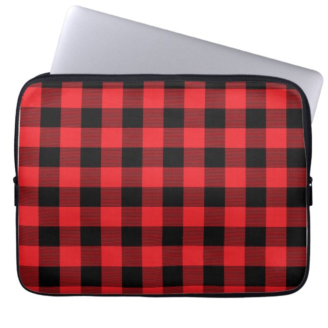 Capa Para Notebook Padrão contínuo de xadrez de lenhador  (Frente)