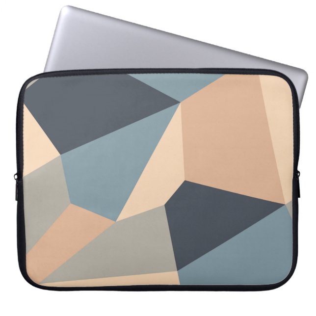 Capa Para Notebook Padrão contínuo variegado poligonal. multicor (Frente)