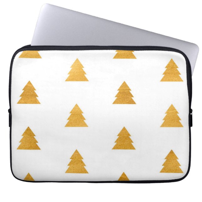 Capa Para Notebook Padrão da árvore de Natal (Frente)
