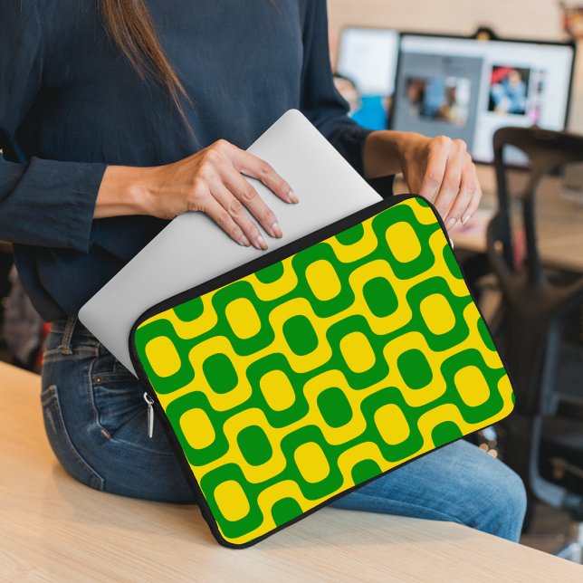 Capa Para Notebook Padrão da Calçada de Ipanema, Padrão de Praia, Bra (Criador carregado)