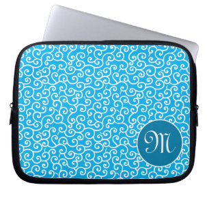 Capa Para Notebook Padrão da Vinha Espiral Botânica de Karakusa