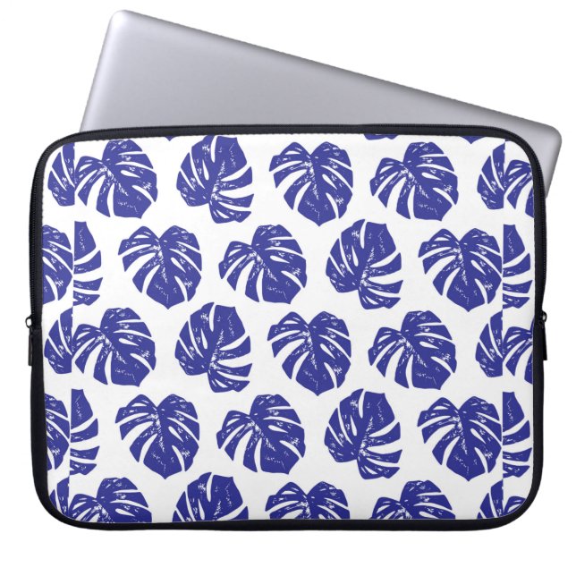 Capa Para Notebook Padrão das folhas das palmeiras tropicais (Frente)