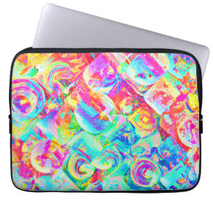 Capa Para Notebook Padrão de Abstração Vívido Colorida