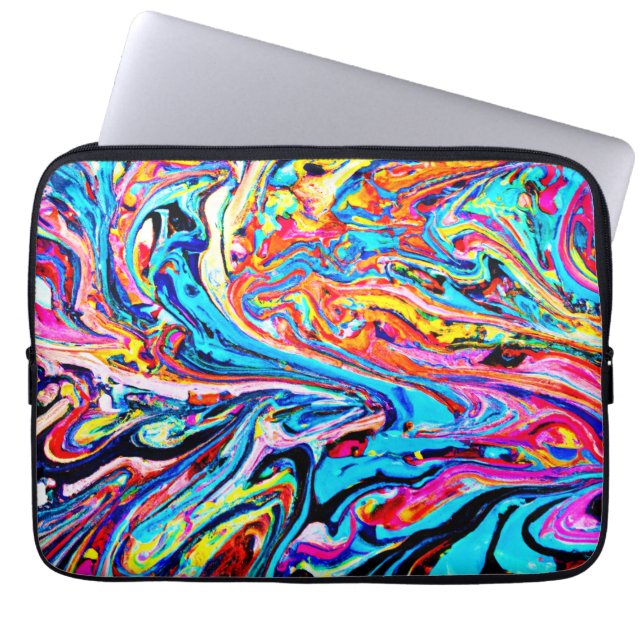 Capa Para Notebook Padrão de Abstrato colorida (Frente)