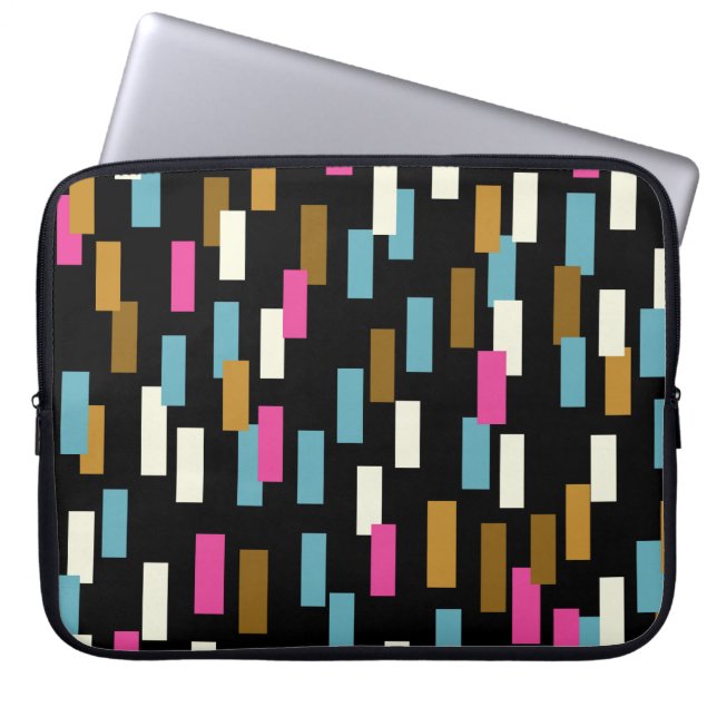 Capa Para Notebook Padrão de abstrato com formas geométricas texturiz (Frente)