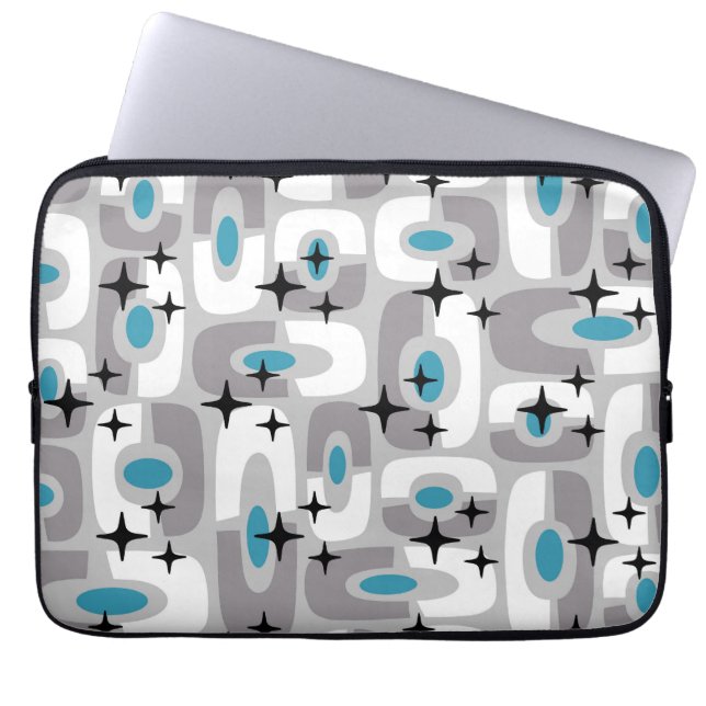 Capa Para Notebook Padrão de Abstrato cósmico moderno do Meio século  (Frente)