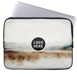 Capa Para Notebook Padrão de Abstrato de Aquarela Natural Minimalista