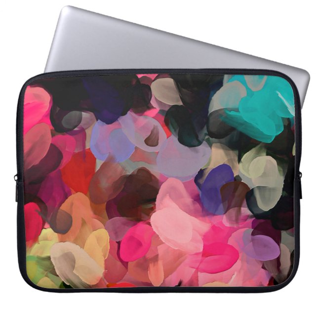 Capa Para Notebook Padrão de abstrato de arte digital. Desenho manual (Frente)