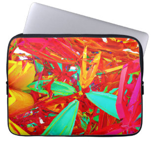 Capa Para Notebook Padrão de Abstrato de Cores Vibrantes