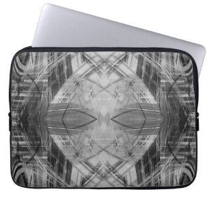 Capa Para Notebook Padrão de abstrato preto e branco