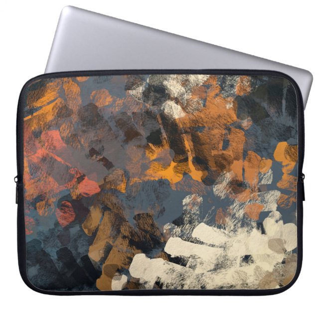 Capa Para Notebook Padrão de abstrato surreal feito à mão. Arte moder (Frente)