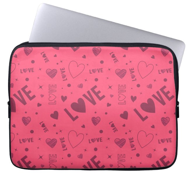 Capa Para Notebook Padrão de amor (Frente)