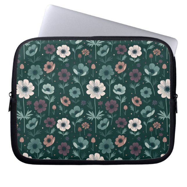 Capa Para Notebook Padrão de Anemone Encantador (Frente)
