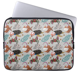 Capa Para Notebook Padrão de animais aquáticos   vida submarina do oc