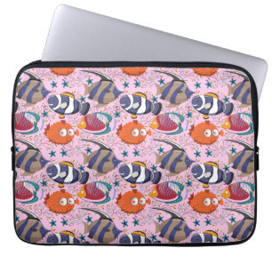 Capa Para Notebook Padrão de animais aquáticos vida submarina do oc