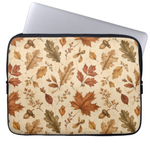 Capa Para Notebook Padrão de Aquarela de Folhas de Outono