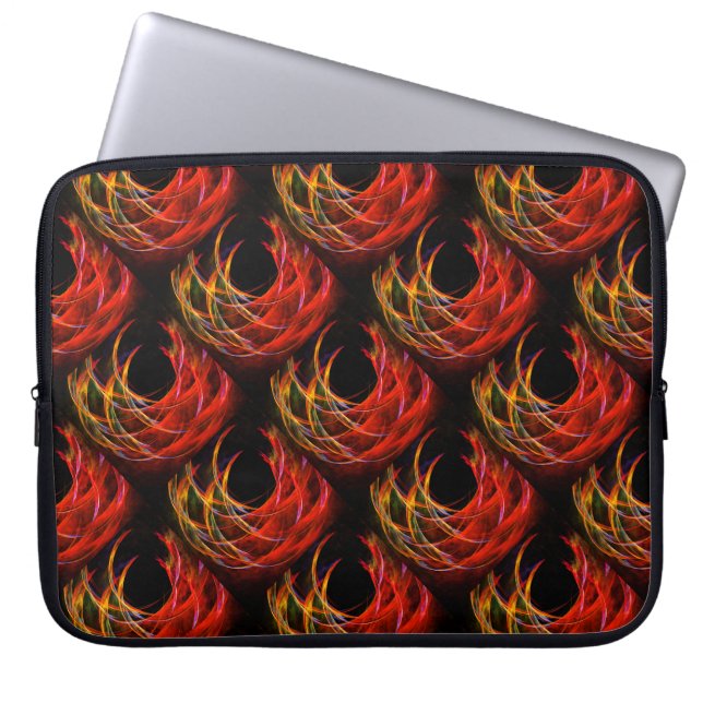 Capa Para Notebook Padrão de Arte Abstrata Elegante Boho Moderno Fofo (Frente)