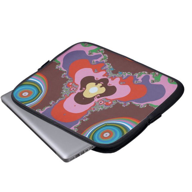 Capa Para Notebook Padrão de Arte Retro Psicodélico dos Anos 70 (Frente Inferior)