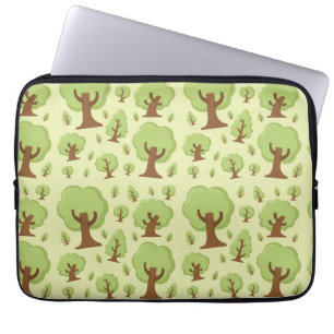 Capa Para Notebook Padrão de Árvores Whimsical