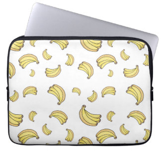 Capa Para Notebook Padrão de Banana Fofa | Estética de Banana Desenha