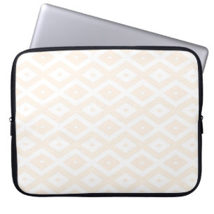 Capa Para Notebook Padrão de bege e de diamante branco