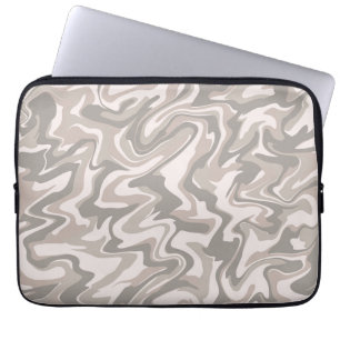 Capa Para Notebook Padrão de Boho Líquido de Cabeça de Cinza Hippie 7