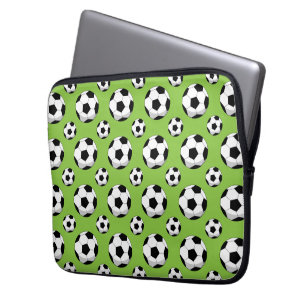 Capa Para Notebook Padrão de Bola de Futebol do Cartoon