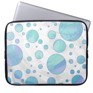 Capa Para Notebook Padrão de Bolinhas Azul Glacier